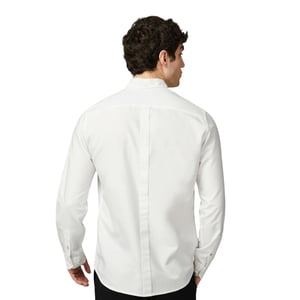 Ben Sherman Heren Signature Oxford overhemd met lange mouwen (Wit)
