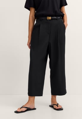 Bugatti Damen Vrijetijdsbroek Modern Fit met bandplooien
