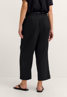 Bugatti Damen Vrijetijdsbroek Modern Fit met bandplooien