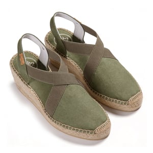 Toni Pons Ter Womens Wedge Sandals Forest