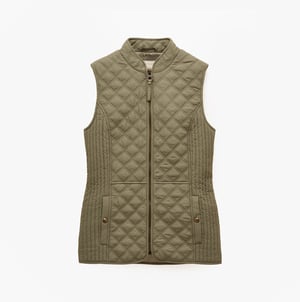 Joules Minx Womens Gilets Khaki Green