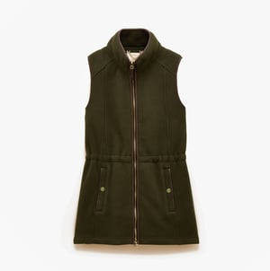 Joules Heritage Longline Womens Gilets Green
