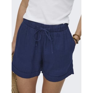 Only Onlleoni seersucker pull up shorts