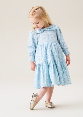 Ava Bow Collar Cord Dress