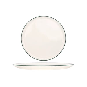 Rinart Pizzabord green edge porselein 32 cm set van 2