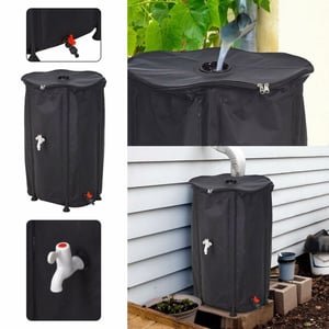 4goodz Regenton 500 liter – opvouwbaar – met aftapkraan