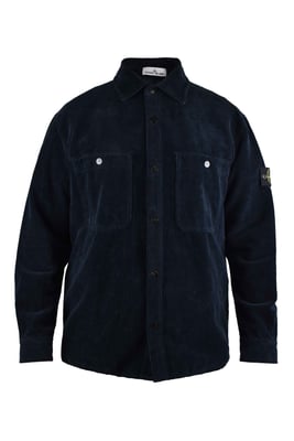 Stone Island Overhemd Jas Blauw