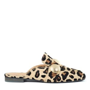Babouche Lara leopard muiltjes muiltjes dames