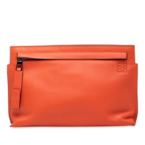 Pre-owned Mini Leather T Pouch