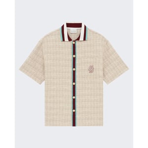 Drole De Monsieur Heren chemise en tweed d miroir