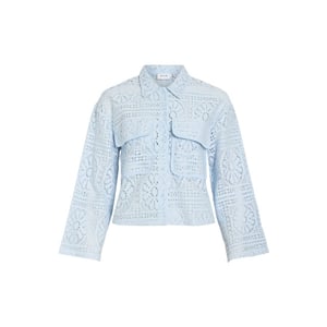 Vila Vimerinda crochet ls cardigan noos licht