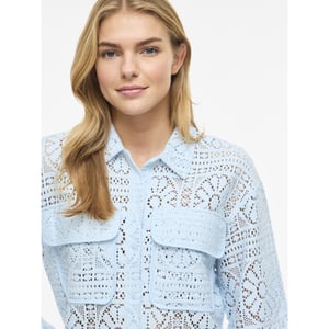 Vila Vimerinda crochet ls cardigan noos licht