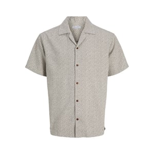 Jack & Jones Jprbluwinson print dobby ss shirt zand dessin