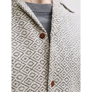 Jack & Jones Jprbluwinson print dobby ss shirt zand dessin
