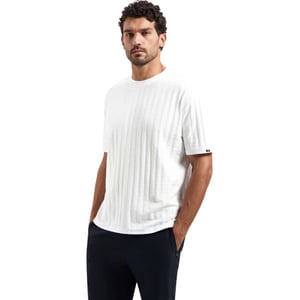 No Excess T-shirt crewneck solid relief jacqu white
