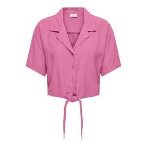 Jacqueline de Yong Jdycaya linen s/s knot shirt wvn di