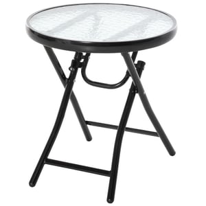 4goodz Bistrotafel rond met glasplaat 45 cm -