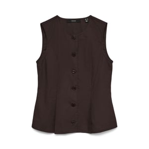 Vero Moda vmselma waistcoat wvn noos 10345675 chocolate torte