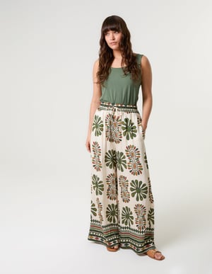 Crochet Strap Midi Cami Dress