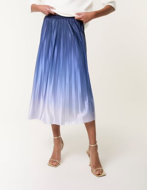 Gradient Colour Pleated Skirt