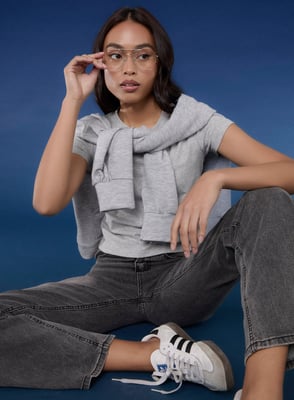 Washed Relaxed Fit High Waist Jeans