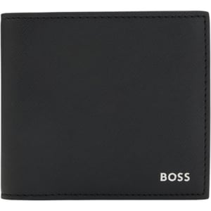 Hugo Boss Mens Leather Wallet Zair_4cc Bifold Credit Cardholder