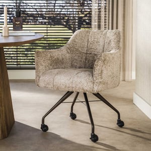 Hoyz eetkamerstoel raster - 67x62x82 cm set van 2