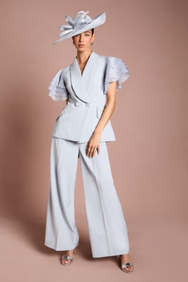 Lisa Tan Frill Sleeve Statement Blazer