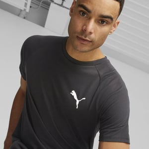 Mens Evostripe Drycell T Shirt in Black