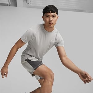 Mens Evostripe Drycell T Shirt in Grey