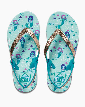 Reef Little Kids Stargazer Prints Aqua Mermaids