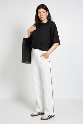 Ponte Side Stripe Trouser