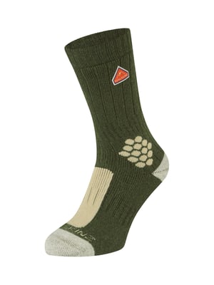 Mens Scarning Hiking Crew Sock Socks in Dark Green