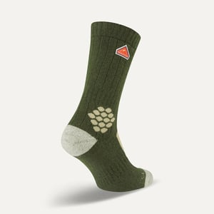 Mens Scarning Hiking Crew Sock Socks in Dark Green