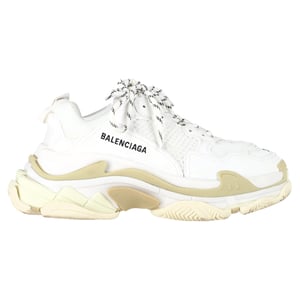 Balenciaga Triple S Sneakers in White Polyester
