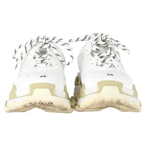 Balenciaga Triple S Sneakers in White Polyester