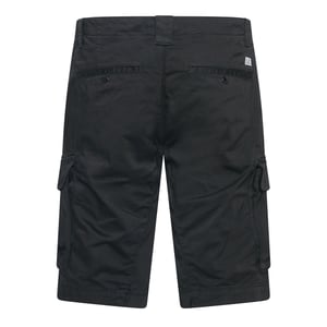 Heren C.P. Company Sateen Stretch Cargo Shorts in Zwart