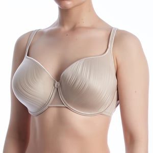 ALMUDENA Kvinnors Mikrofiber Bh med Bygel och Vaddering