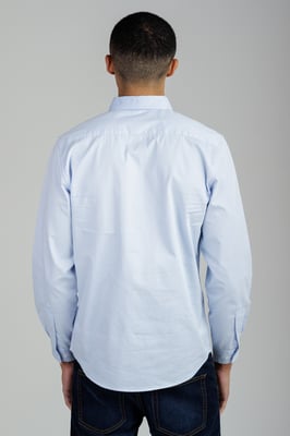 Light Blue Cotton Oxford Long Sleeve Shirt