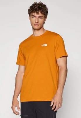 The North Face Mens SS Simple Dome T Shirt Agate Orange