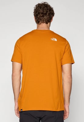 The North Face Mens SS Simple Dome T Shirt Agate Orange