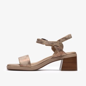 Jaylan Ray Bronze Metallic Sandals