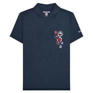 Lambretta Heren Badge Poloshirt (Marineblauw)