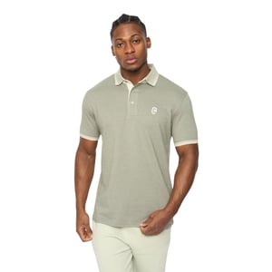 Crosshatch Mens Preece Polo Shirt (Light Olive)