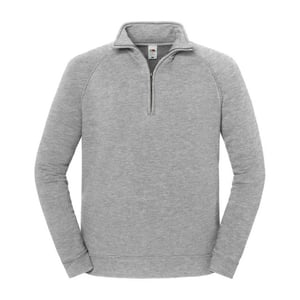 Fruit of the Loom Unisex Adult Iconic Premium Quarter Zip Sweatshirt (Athletic Heather)
