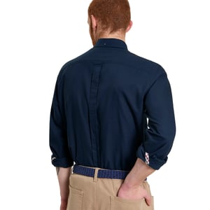 Ben Sherman Heren Signature Oxford overhemd met lange mouwen (Donkere marine)