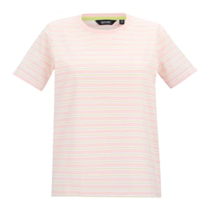 Regatta Dames/Dames Bayletta Gestreept T-shirt (Roze waas)
