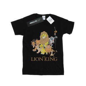 Disney Meisjes The Lion King Groep Katoenen T-Shirt (Zwart)