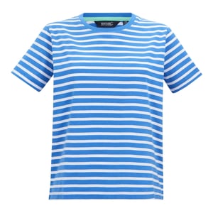 Regatta Dames/Dames Bayletta Gestreept T-shirt (Sonisch blauw/wit)