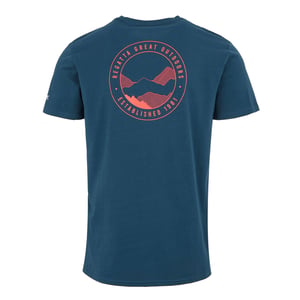Regatta Mens Breezed V Mountain Back Print T-Shirt (Moonlight Denim)